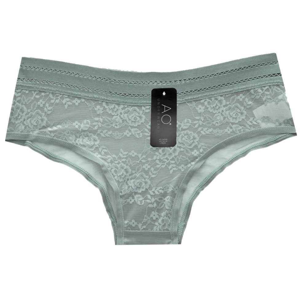 PANTY MESH CON FLORES - Imagen 2