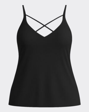 BLUSA CON COPAS DE TIRANTES CRUZADOS DE ESPALDA